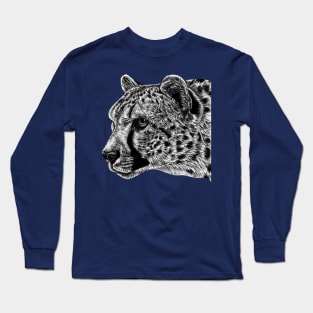 Cheetah portrait Long Sleeve T-Shirt